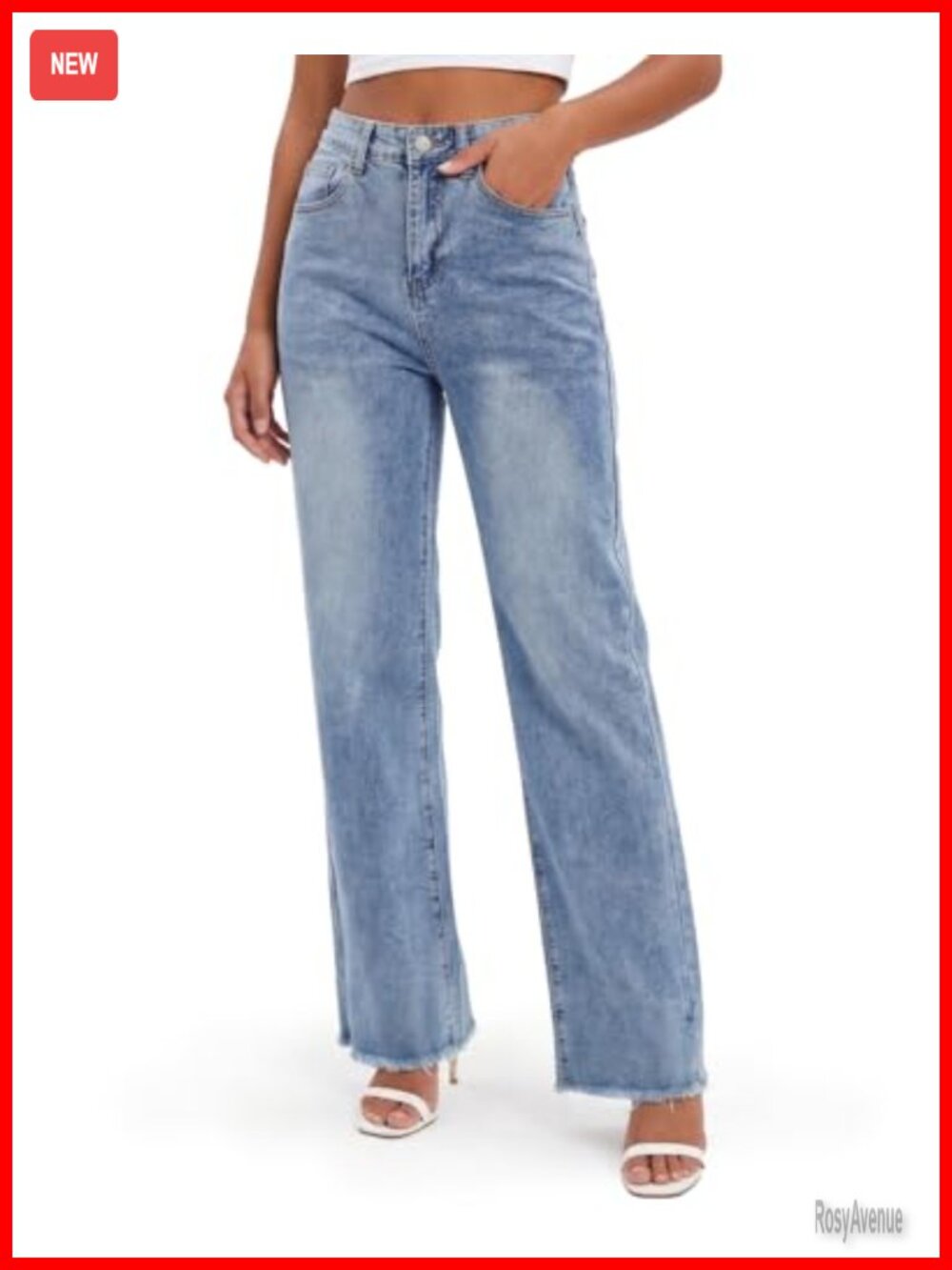 Tall Womens Straight Leg Stretch Denim Jeans Mid Rise